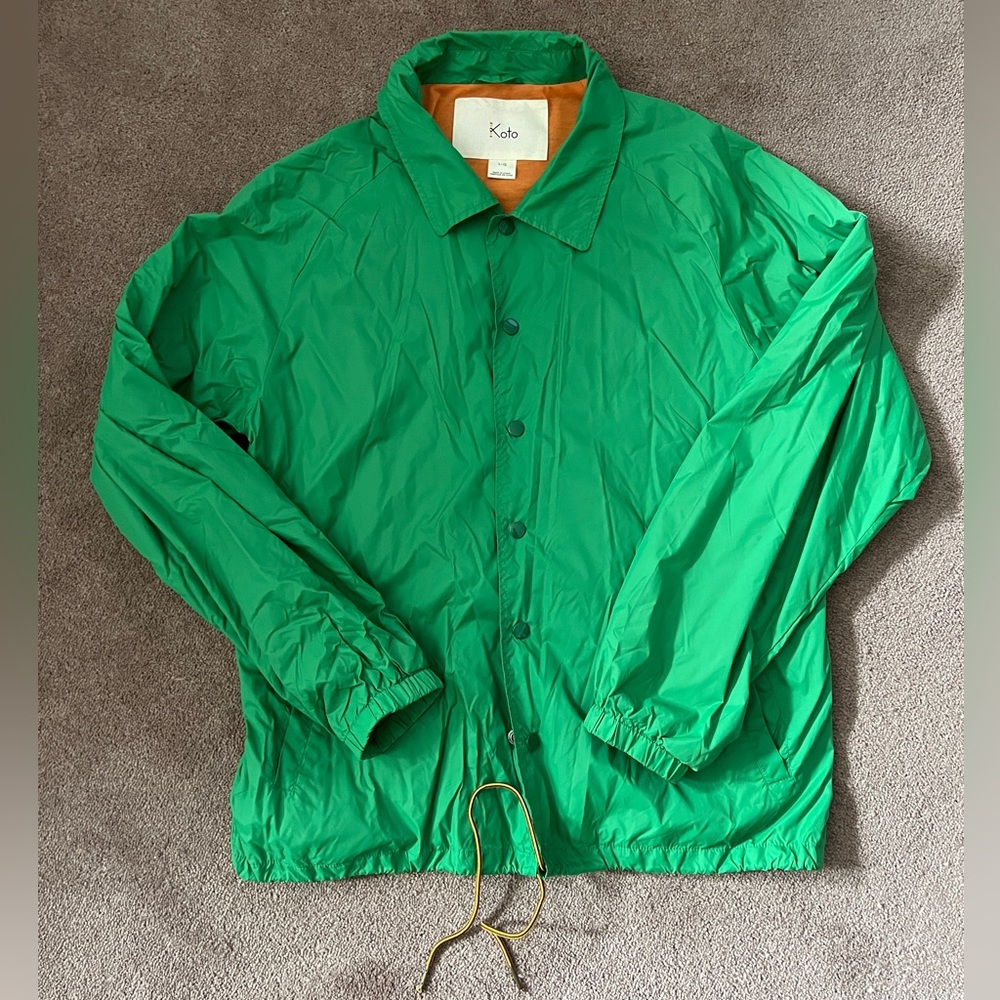 Koto Men's Vibrant Green Windbreaker